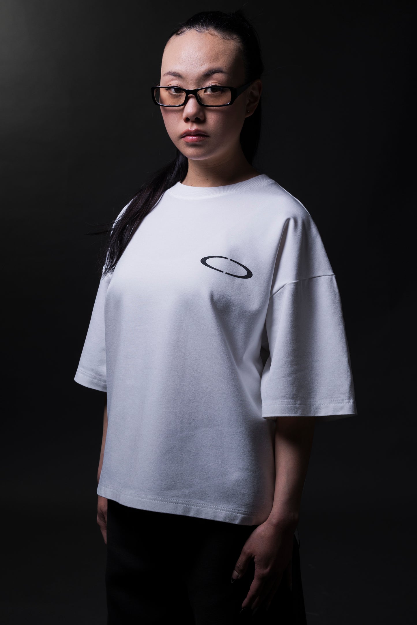 Cropped fit T-Shirt white