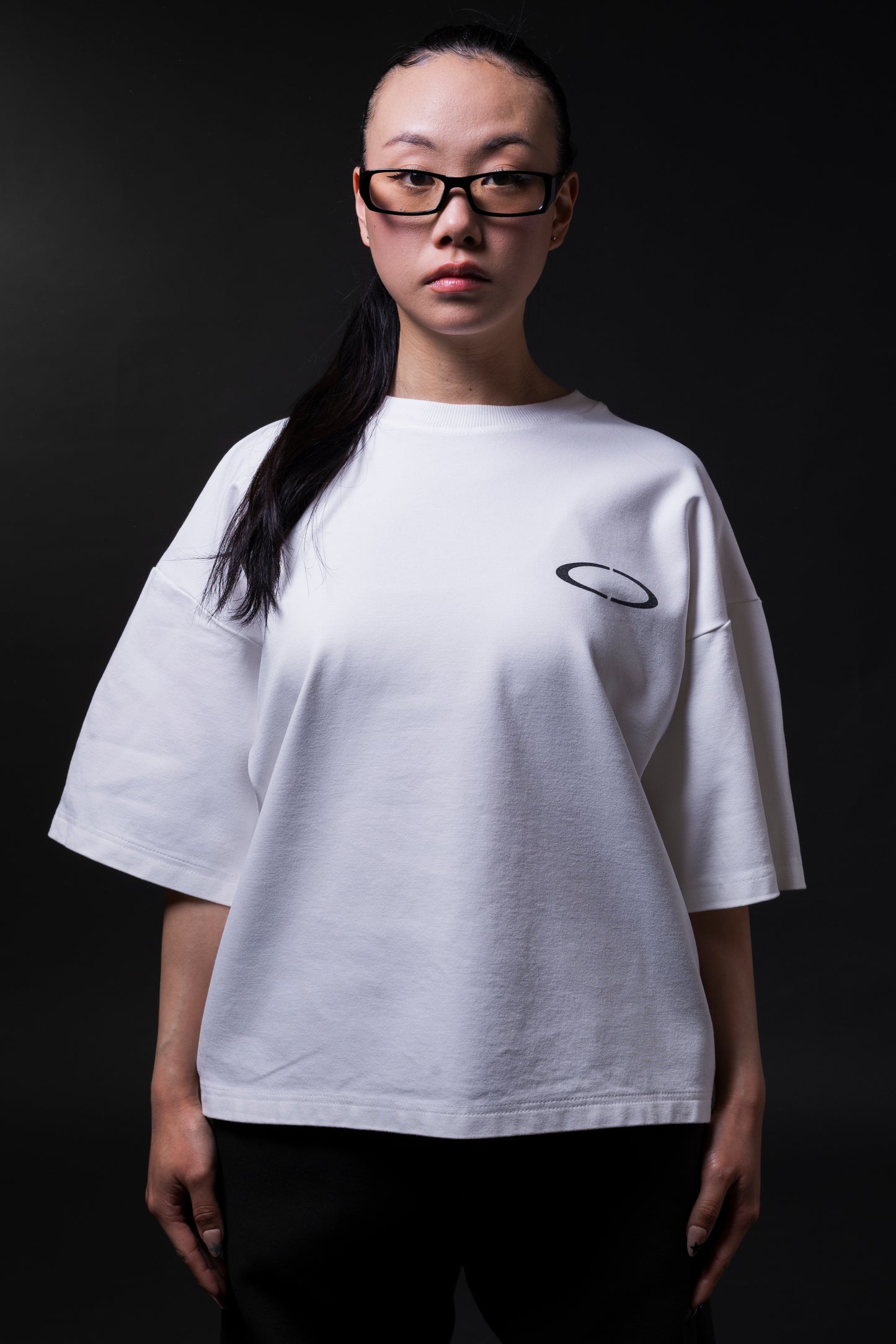 Cropped fit T-Shirt white